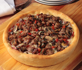 Pizza images for the food industry.