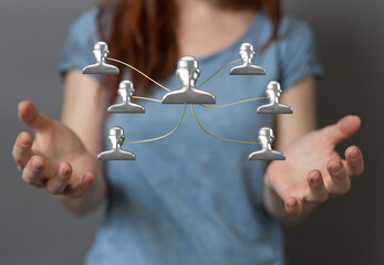 team hierarchy connection group digital