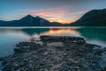 Am Walchensee  - obrazy, fototapety, plakaty