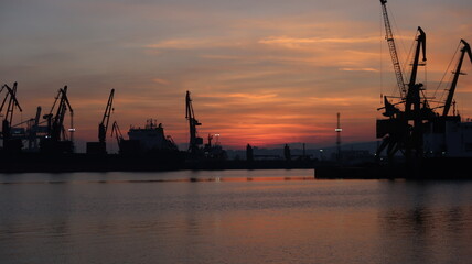 Obraz premium Port of Burgas