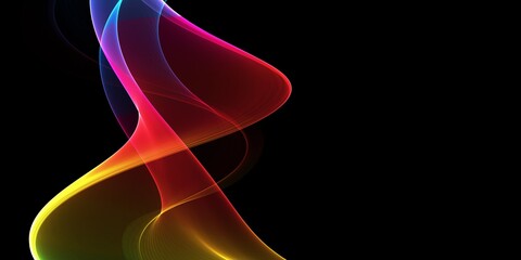 Naklejka premium Awesome colorful wave abstract background 