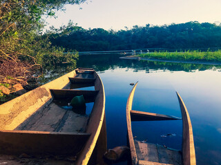 boat on the lake