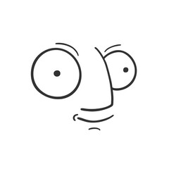 Happy face line draw