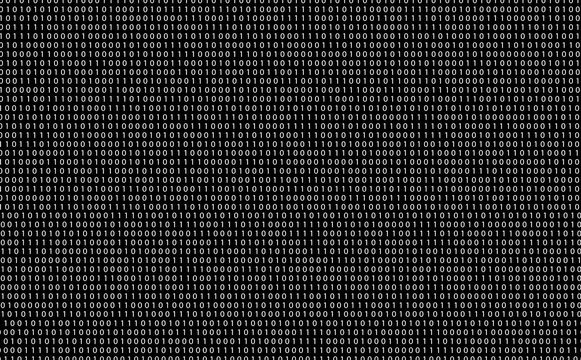 Binary code.Binary numbers.Binary system.Computer science.Data storage.Image shows how the computer stores data using only ones and zeros.Presentation of how computers stores data and communicates.