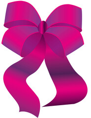 pink decorative vector bow