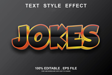 jokes text effect editable