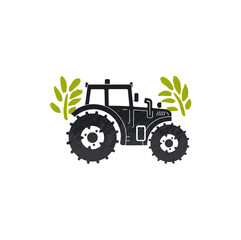 tractor simple design vector illustration