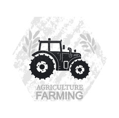 tractor simple design vector illustration