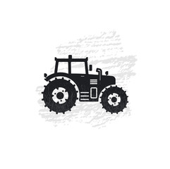 tractor simple design vector illustration
