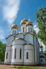 St. Nicholas Cathedral. Summer landscape. Pereslavl-Zalessky.