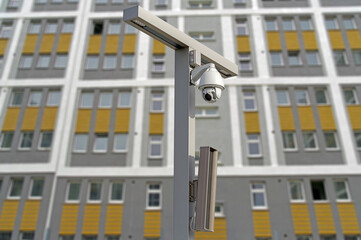 cameras for the safety and city background