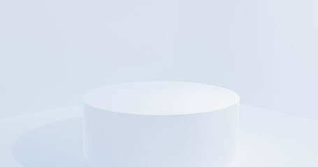 The podium is realistic. 3d rendering.