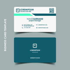 Modern business card template design. With inspiration from the abstract. Vector illustration. 