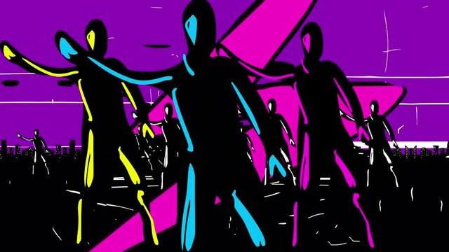 Music dance animation
