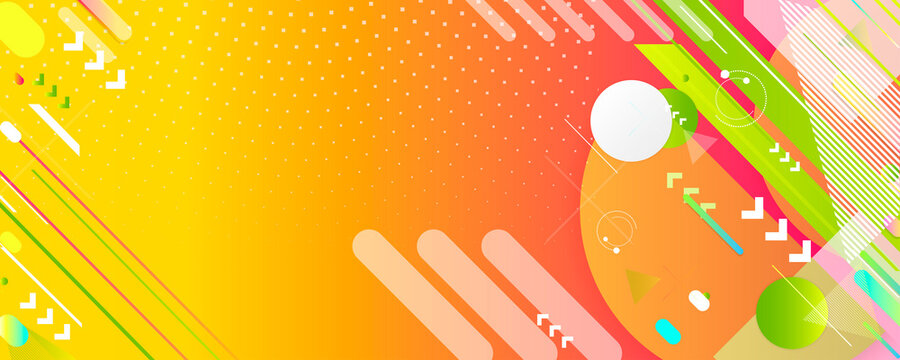 Summer backgrounds colorful 3d holiday vector Illustration graphic design poster flyer leaflet party