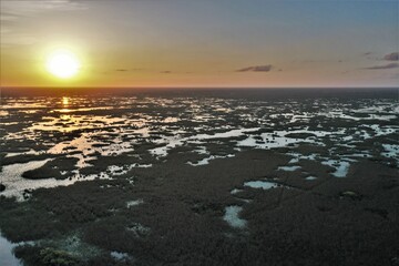 Broward County, Florida - Sunset Everglades