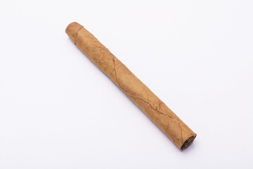 craft tabaco cigar isolated white background 