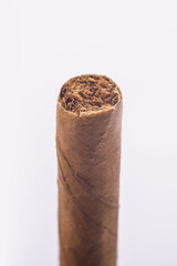 craft luxury tabaco cigar isolated white background 