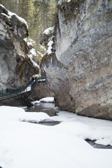 Fototapeta na wymiar Frozen Riverbank Wintertime