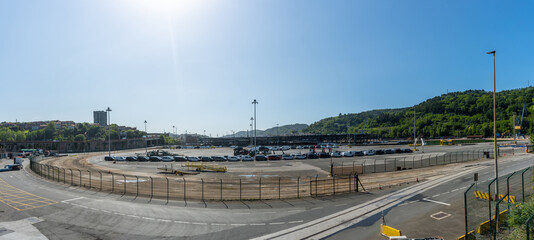 Obraz premium Puerto de Pasajes in the municipality of Lezo, the small coastal town in the province of Gipuzkoa, Basque Country. Spain