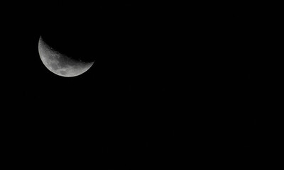 Obraz na płótnie Canvas Moon in the vastness of the night