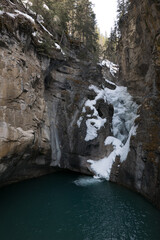Canyon Winter Lake Snow