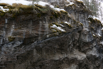 Canyon Winter Lake Snow
