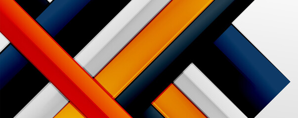 Multicolored lines background. Design template for business or technology presentations, internet posters or web brochure covers