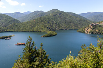Obraz premium Amazing ladscape of Vacha Reservoir, Bulgaria
