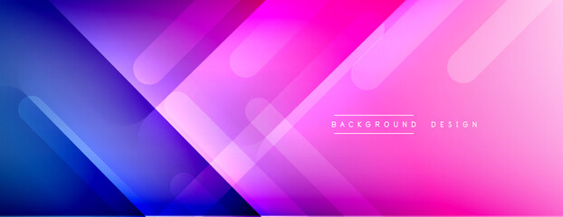 Dynamic lines abstract background. 3D shadow effects and fluid gradients. Modern overlapping forms