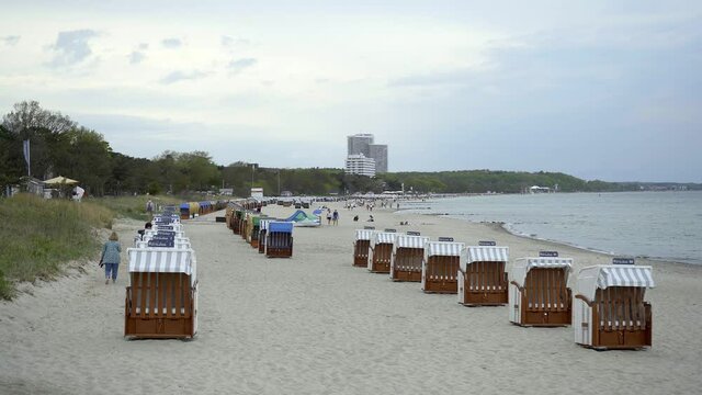 Beach baskets on the Baltic Sea - travel photography