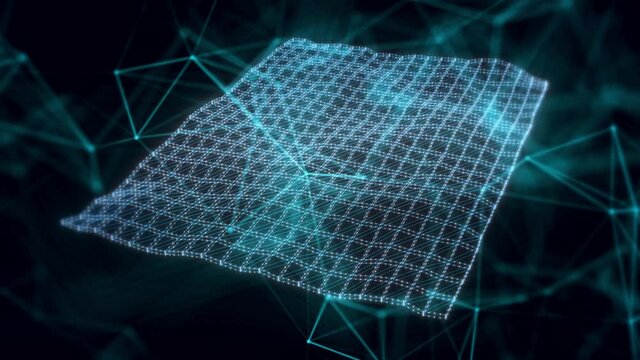 Carpet hologram Close up. High quality 4k footage