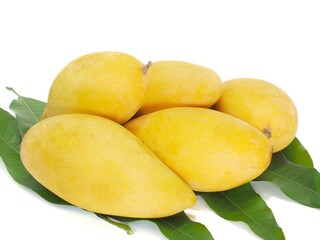 Mango Nam Dok Mai นn a white background