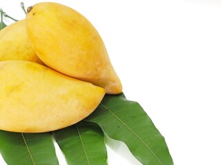 Mango Nam Dok Mai นn a white background