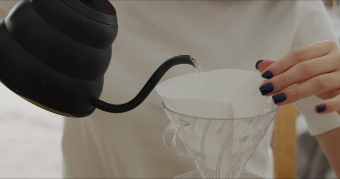 Process of brewing coffee V60