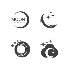 Moon illustration logo