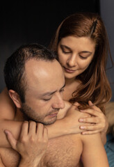 Girl Embracing Her Boyfriend