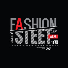 Obraz premium Fashion typography illustration, perfect for the design of t-shirts, shirts, hoodies, etc.