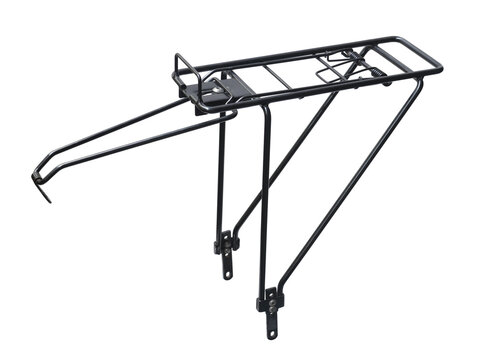 Rear bike pannier rack (with clipping path) isolated on white background
