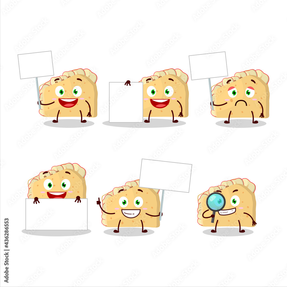 Canvas Prints Apple sandwich cartoon character bring information board