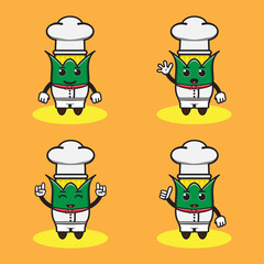 Vector illustration of cute Corn cartoon. Good for icon, logo, label, sticker, clipart.