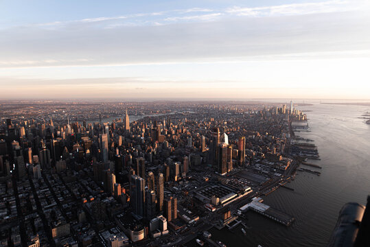 Golden Hour Above New York City