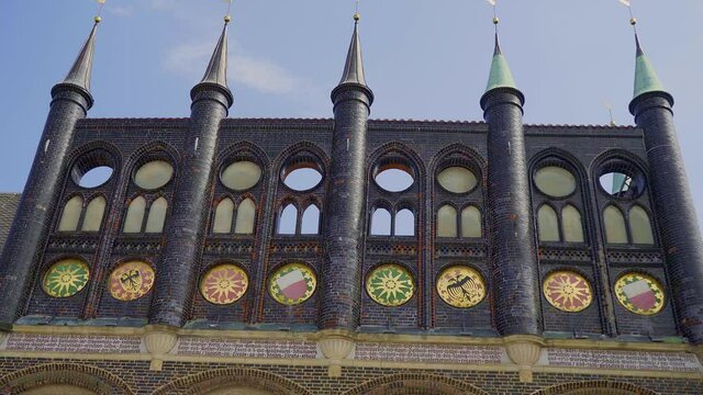 The historic buildings in the city center of Lubeck - a Unseco World Heritage Site - travel photography