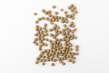 granulated desiccant on a white background