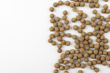 granulated desiccant on a white background