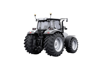Obraz premium 3d rendering gray tractor isolated on white background no shadow