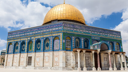 Obraz premium Nice view of Dome of the Rock