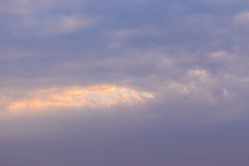 Naklejka na ściany i meble Beautiful view of blue cloudy sky background