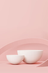 3D rendered podium for your product showcase. Vector 3d banner.