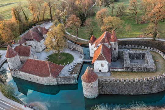 frone view of al old  swiss castle 